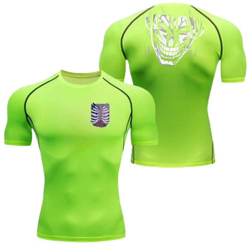 Wings of Freedom Graphic Compression Shirts Men Gym Workout Running Tshirt Summer Quick Dry Tees Tops Short Sleeve Rash Guard