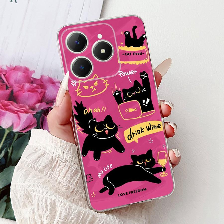 For OPPO Realme C61 C63 Case C 61 RMX3939 New design TPU Soft Silicone Shockproof Coque Funda For RealmeC63 C6 1 Phone Cover
