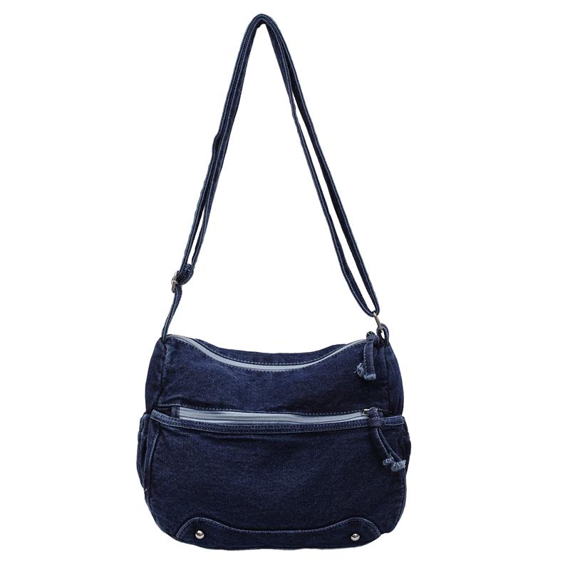 Denim Bag Women's Large Capacity Shoulder Crossbody Bag Vintage Commuter Bag