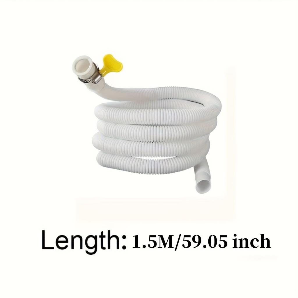 Multifunktionellt förlängningsrör för kran med klämma, Enkel installation, Sammanlåsande huvud- och svansdesign, Plastmaterial för trädgård, badrum, kök