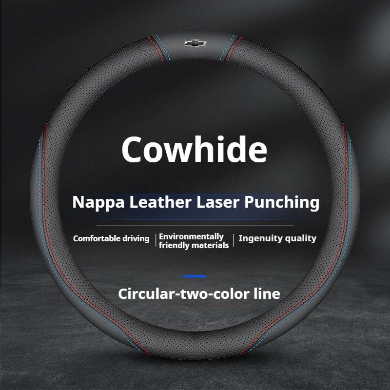 Leather Car Steering Wheel Cover For Chevrolet Trax 2013-2023 2024 2025 Non-slip Auto Steering Wheel Chevrolet Trax Accessories