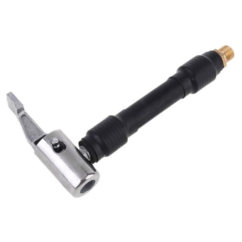 Bike Car Tyre Locking Air Chuck Adapter Tire Inflator Hose Extension Tube Flexible Extension Tube Extended Air Inflator Tube