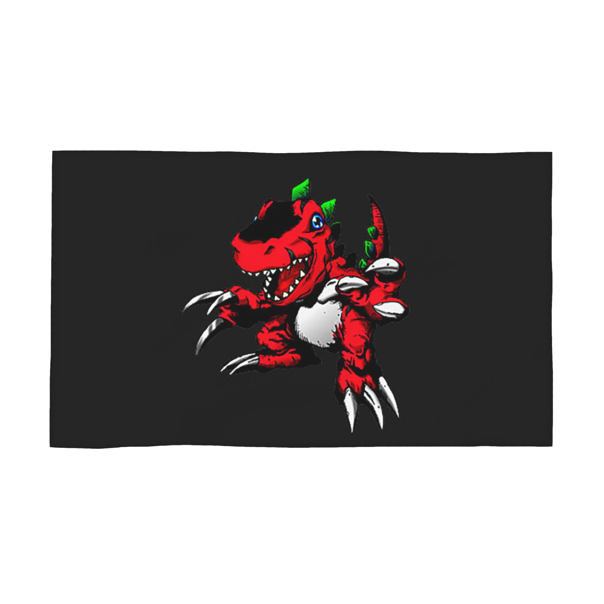 Digimon Tyrannomon Soft Face Towel Quick Dry Pool Bath Cotton Towels Breathable W30*H60(CM)