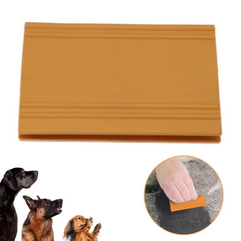 Portable Pet Hair Carpet Scraper Easy Grip Heavy Duty Dog Cat Fur Lint Remover for Car Upholstery Home Couch Use