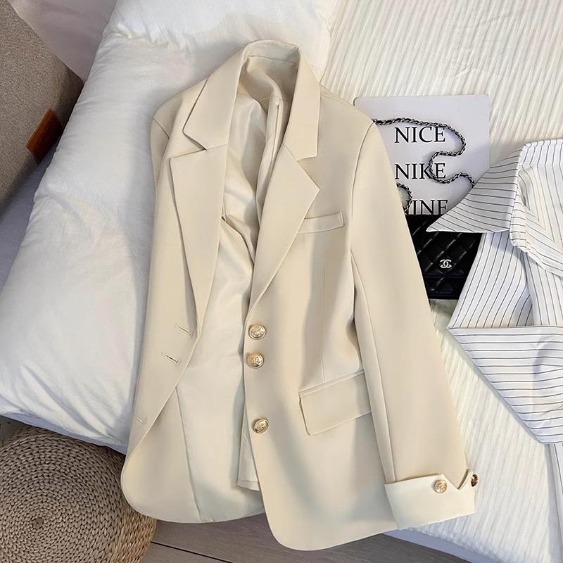 

Mint Green Women s Casual Loose Blazer - Spring/Autumn M - For 100-110 lbs білий