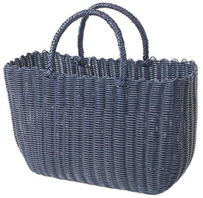 Murataya Vinyl PP. Jumbo Korbtasche, Traube, Ca.. 44 x 16 x 32 cm (Ca.. 48 cm bis zum Griff), 9766
