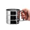 Hand-held Small Flour Sieve Baking Utensils Stainless Steel Handheld Flour Sieve Cup Powder Sieve