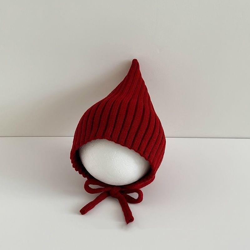 New Cross-Border Christmas Tree Knit Baby Jumpsuit - Wine Red Wool Double-Button Overalls