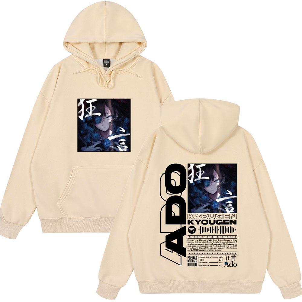 Ado World Tour 2025 Hibana Kyougen Wear Men Women Clothing Fashion Cotton Casual Hoody Oversized High Quality Tops Casual Hoodie
