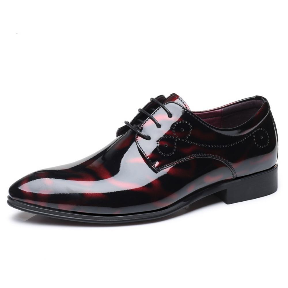 British Style Men Leather Shoes Autumn Fashion Business Casual Big Size Formal Shoes