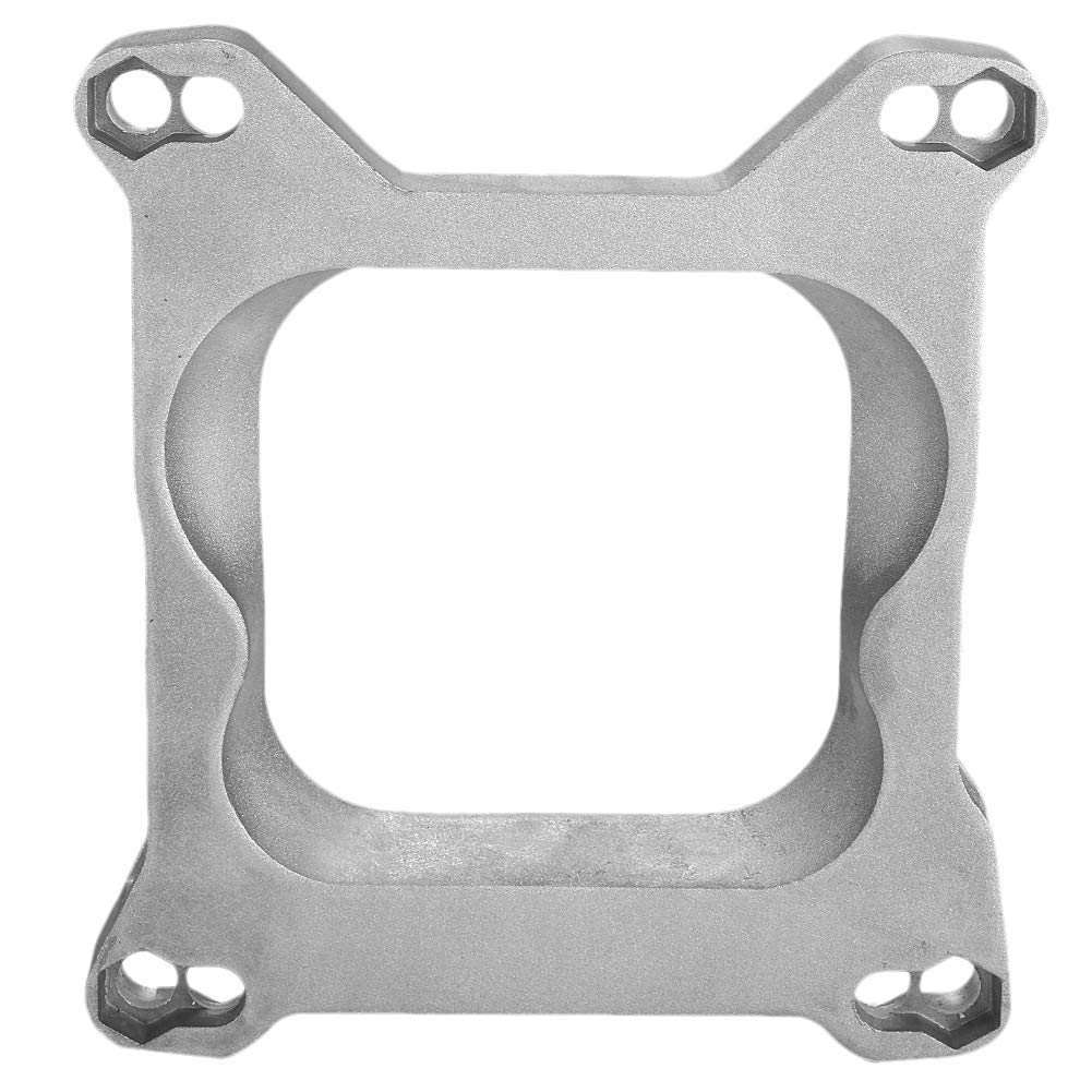 Qiilu Carburetor Mounting Gasket, 3/4" Open Carburetor Adapter 4bbl Quadrajet Manifold
