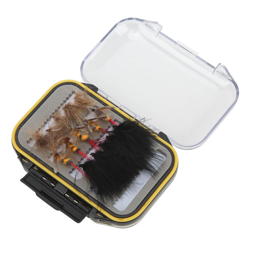 30Pcs Fly Fishing Flies Simulated Vibrant Colors Fly Fishing Lures Set for Outdoor Traveling