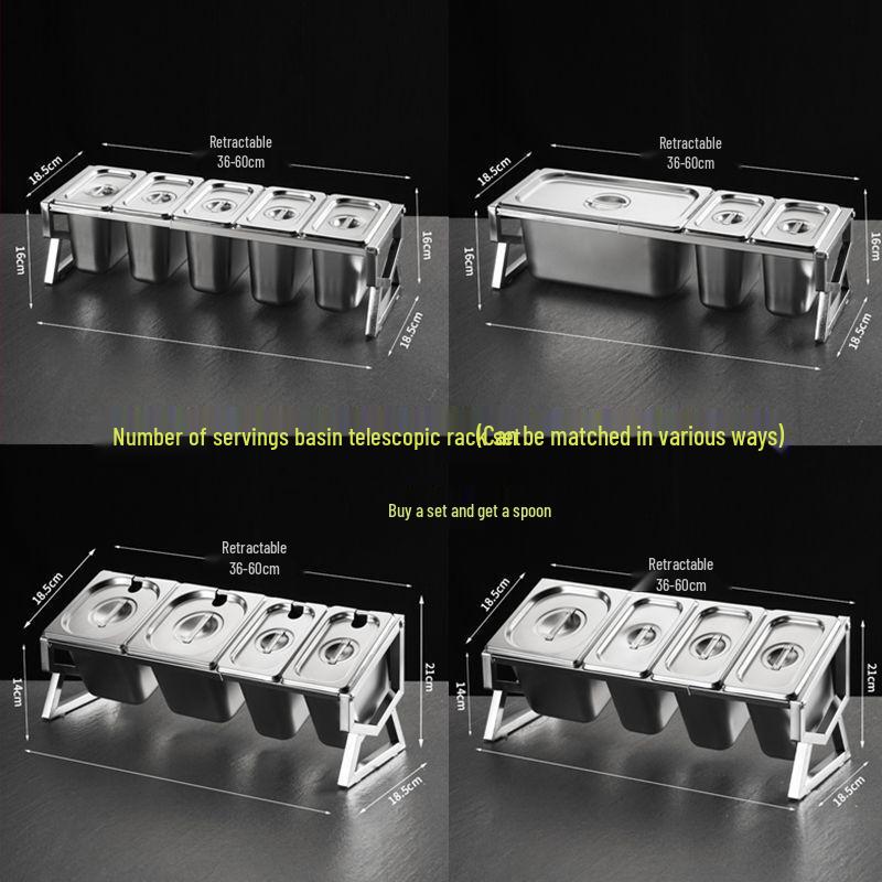 Handun Stainless Steel Portion Pot & Seasoning Box