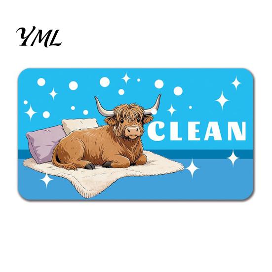 Removable Dishwasher Magnet Cartoon Animal Dirty Clean Magnet, Magnetic Indicator, Double-sided Dish Washing Machine Decoration Kitchen