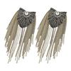 Beaded Shoulder Epaulets Handmade Shoulder Jewelry Tassels Epaulettes Clothing Accessories Epaulet Shoulder Brooches
