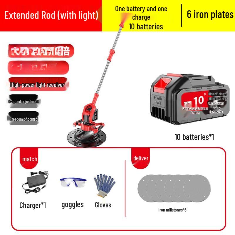 TURBOSUN Cordless Floor Power Trowel CN plug (adapter included)