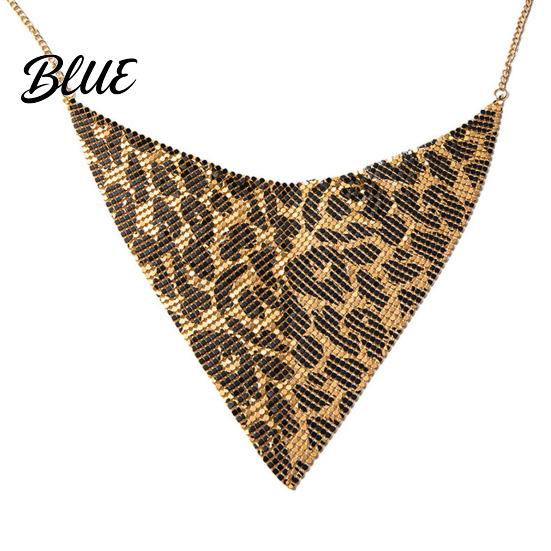 Adjustable Necklace Earrings Set 2Pcs/Set Set Leopard Print Hook