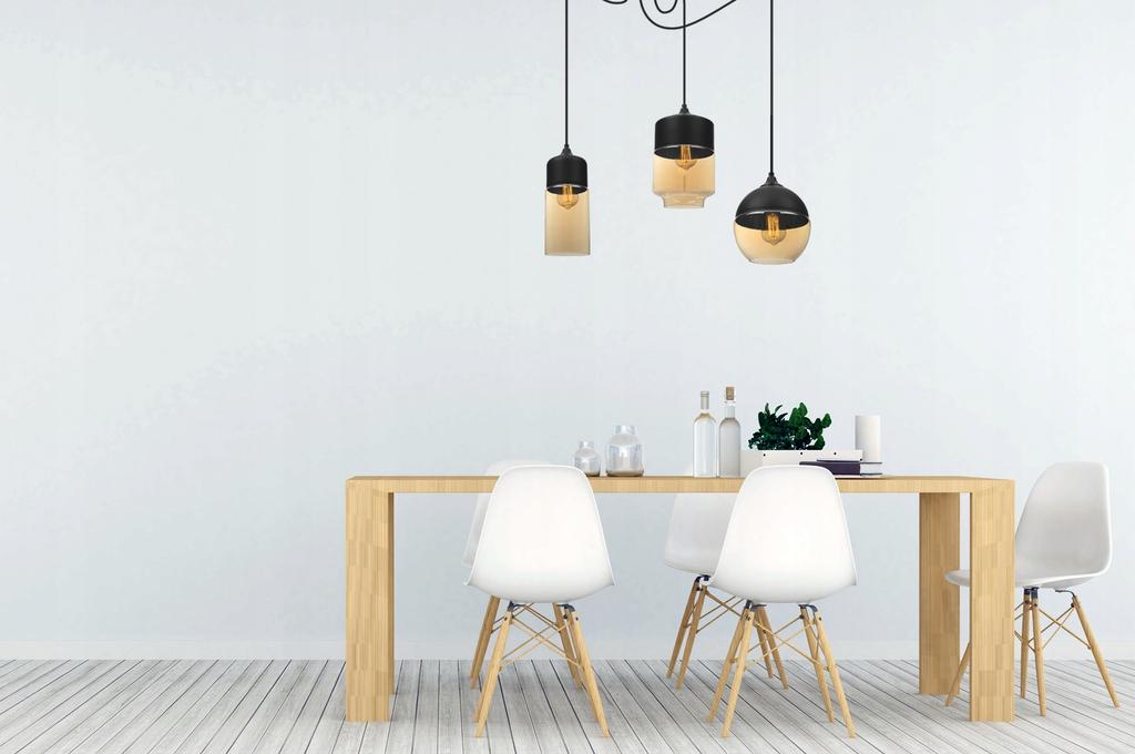 ELEGANT SPIDER HANGING LAMP GLASS SHADE