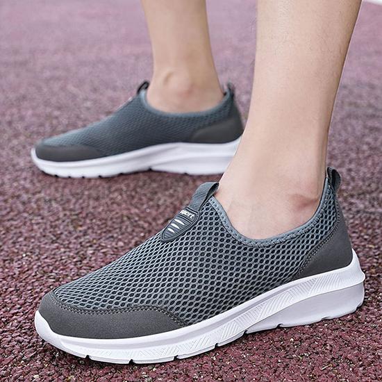 Pánské jednodílné síťované boty s jarními a letními nízkými rukávy, perforované a prodyšné sportovní boty, lehké a ležérní boty