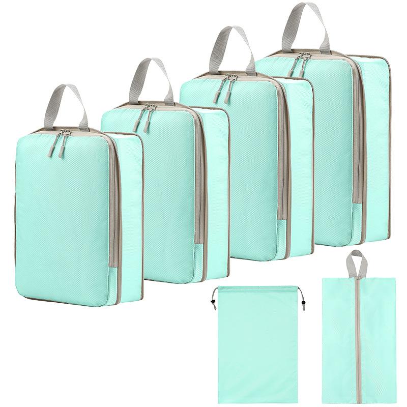 4 Set/5 Set/6 Set Compression Packing Cubes for Travel,Lightweight Compression Suitcase Organizers Bag Set Packing Organizers