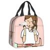 Custom Doctor Nurse Medical Medicine Insulated Lunch Tote Bag for Women Portable Thermal Cooler Food Lunch Box School