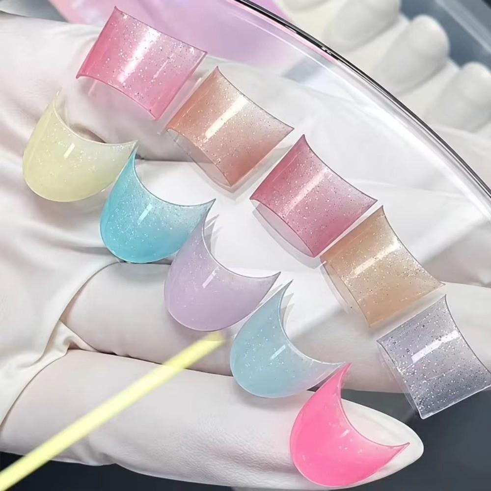 Shallow Fit Nail Tips Mold Phototherapy Adhesive Nail Extension Template DIY Nail Art