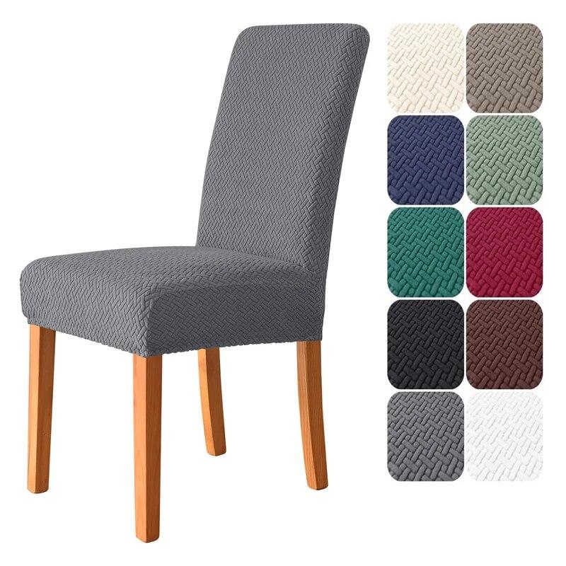 1/4Pcs Elastic Pure Color Cover Chair Cover Universal Size House Seat Seatch Durable Chair Protective Cover For Home El