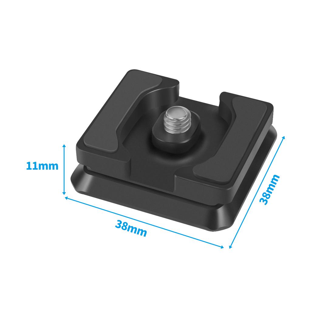 Quick Release Clamp Adapter Board Aluminium Alloy 3/8 to 1/4 Screw Mount for Ball Head Tripod SLR Cameras for Arca Swiss Plate