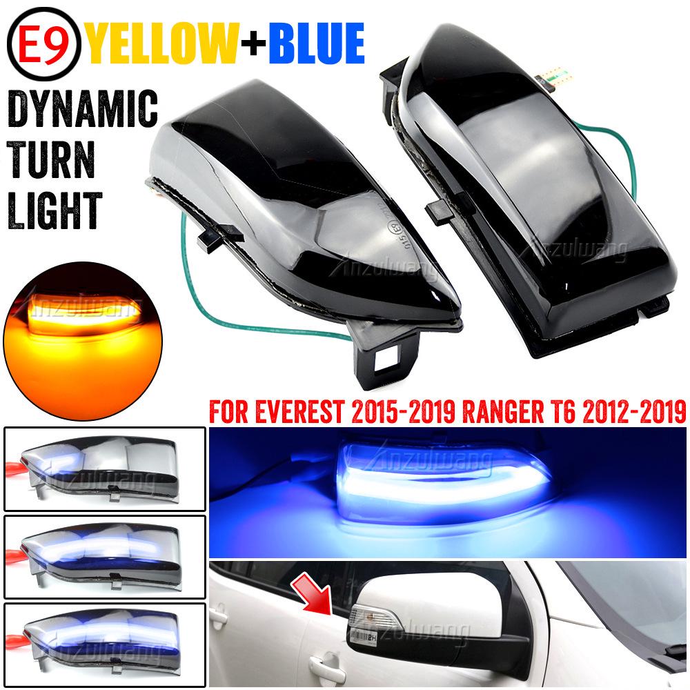 Sequential Turn Signal Light for Ford Everest/Ranger/Raptor/Wildtrak T6 Rearview Mirror