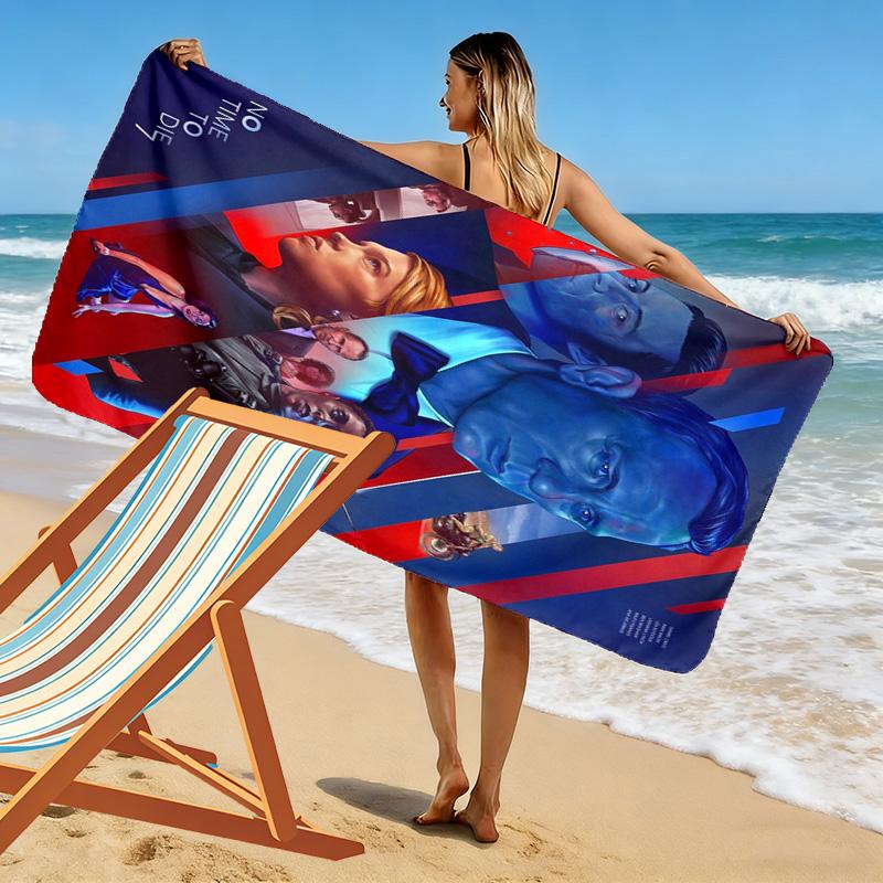 Espionage Intrigue Quantum Solace beach towel soft Beach towel for vacation photos swim Absorbent bath towel Outdoor pool towel beach