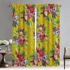 Bohemian Flower Pattern Curtains for Living Room Curtain for Room 2 Panel Partition Shades Home Interior Curtains Kitchen Camera