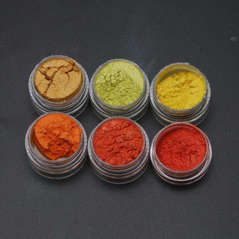 10x/set 60 Color Pigment Powder Dye for Slime Soap Bath Bomb Candle Making Colorant Cosmetic Pearl Powder for Nail Decor