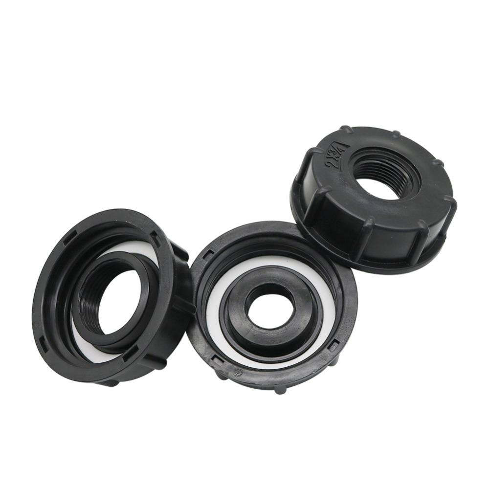 IBC-Tankadapter Kraftstofftank-Anschlussstück S60 Gewindekappe 60mm auf 1"3/4"1/2" Innengewinde Hahnanschluss Gartenbewässerungsventil-Anschlussstück