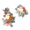 2pcs Artificial Wedding Arch Flowers Lifelike Wedding Welcome Signs Floral Decoration Fadeless