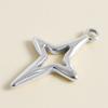 6pcs Steel Color Assorted Pendant Filligree Moon Sun Doji Charm Stainless Steel Charms For Jewelry Making Bracelets DIY Keychain
