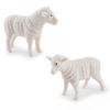 1 Set Farm Animal Figurines Cute Plastic Miniature Figurine Pretend Toys Scene Props Educational Toy Solid Model Simulation Cattle Sheep