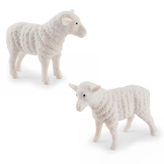 1 Set Farm Animal Figurines Cute Plastic Miniature Figurine Pretend Toys Scene Props Educational Toy Solid Model Simulation Cattle Sheep