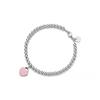 TIFFANY &CO Підвіска Love Срібло 925 проби Браслет з діамантами Жіночий Рожевий 69683746-pink L