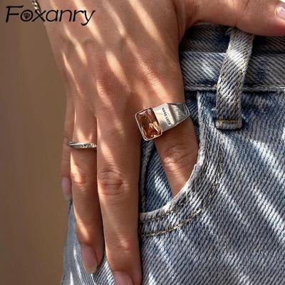 Wide Rings for Women New Trendy Elegant Vintage Simple Good Luck Party Jewelry Birthday Gifts