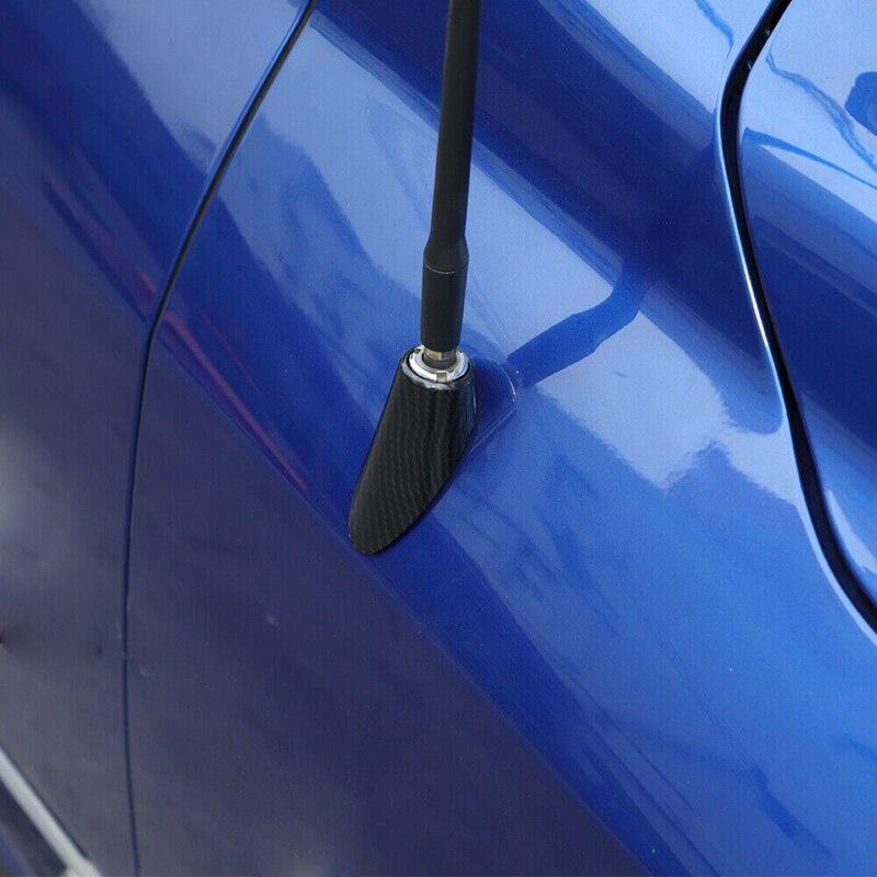 Car Antenna Adapter Base Aerial Exterior Parts ABS Carbon Fiber Look for Dodge RAM 1500 2010-2017