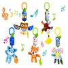 Soft Animal Hanging Handbells Rattles Plush Infant Baby Development Handle Sensory Toys WIth Teether Baby Toy for Newborn Gifts