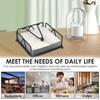 Square Design Napkin Holder Weighted Arm Tissue Organizer Paper Napkin Organizer  Desktop Placement