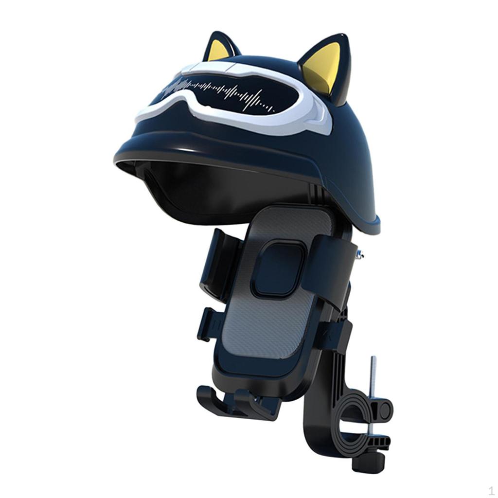 Motorcycle Phone Holder with Rainproof Top Cover Bracket, Adjustable, Creative Smartphone Holder,