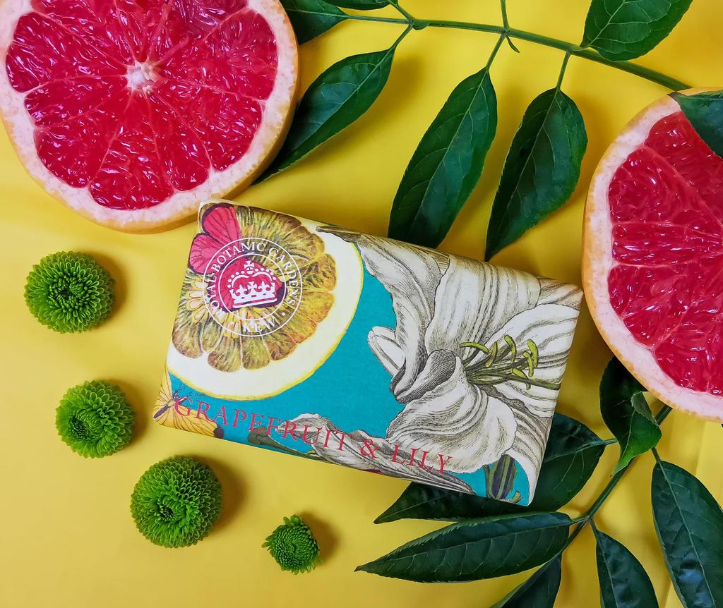 English Soap Company KEW GARDEN Luxury Shea Soaps Grapefruit Lily &