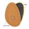 Leather Half-size Pad High-heeled Insole Thickened Cowhide Breathable Sweat-absorbing Forefoot Pad for Comfort