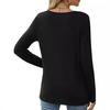 European & American Women's High-End Loose Round Neck Plus Size Winter Milk Silk T-Shirt