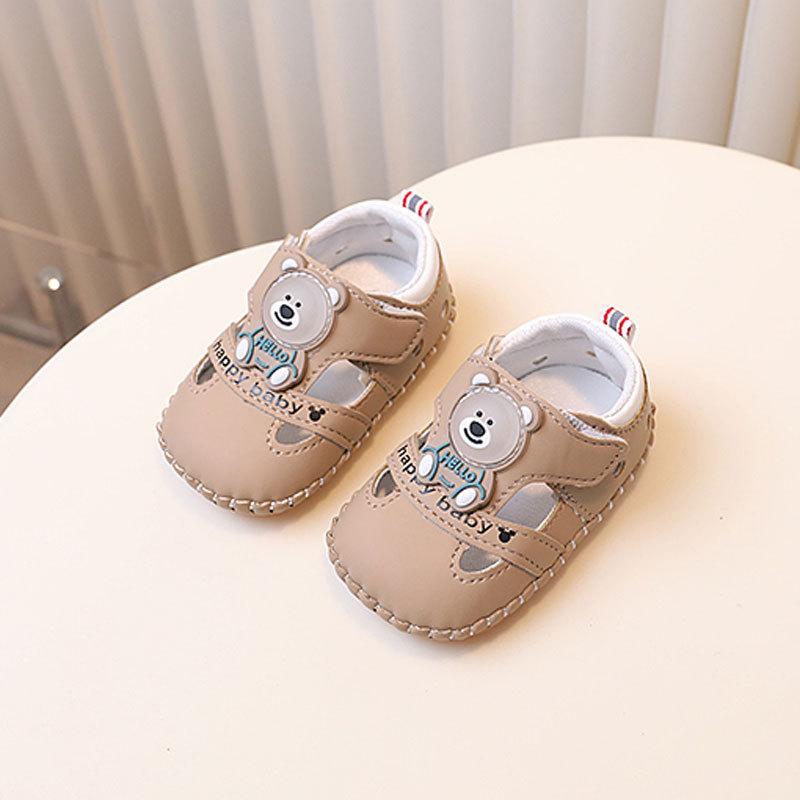 

Летние мягкие сандалии для мальчиков и девочек от 0 до 1,5 лет, 6-12 месяцев, обувь для малышей с мешочком на голове 14