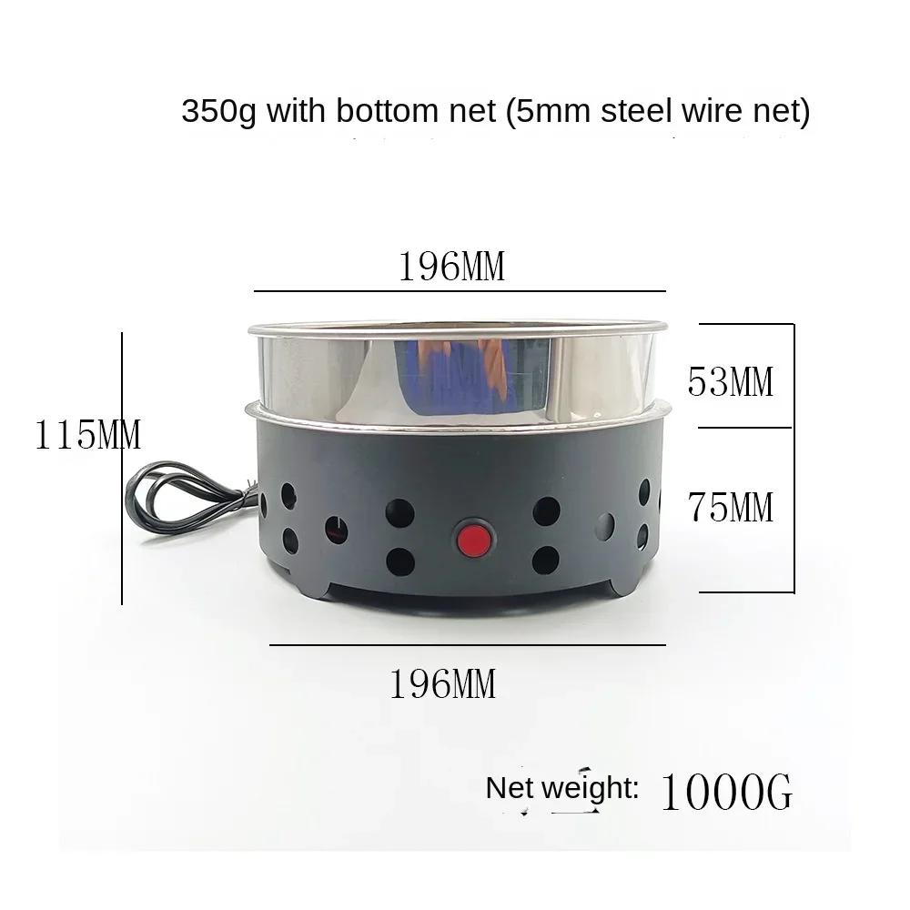 

Бытовая маленькая жаровня для кофейных зерен, охладитель из нержавеющей стали с высоким всасыванием, охлаждающая пластина с фильтром-радиатором EU