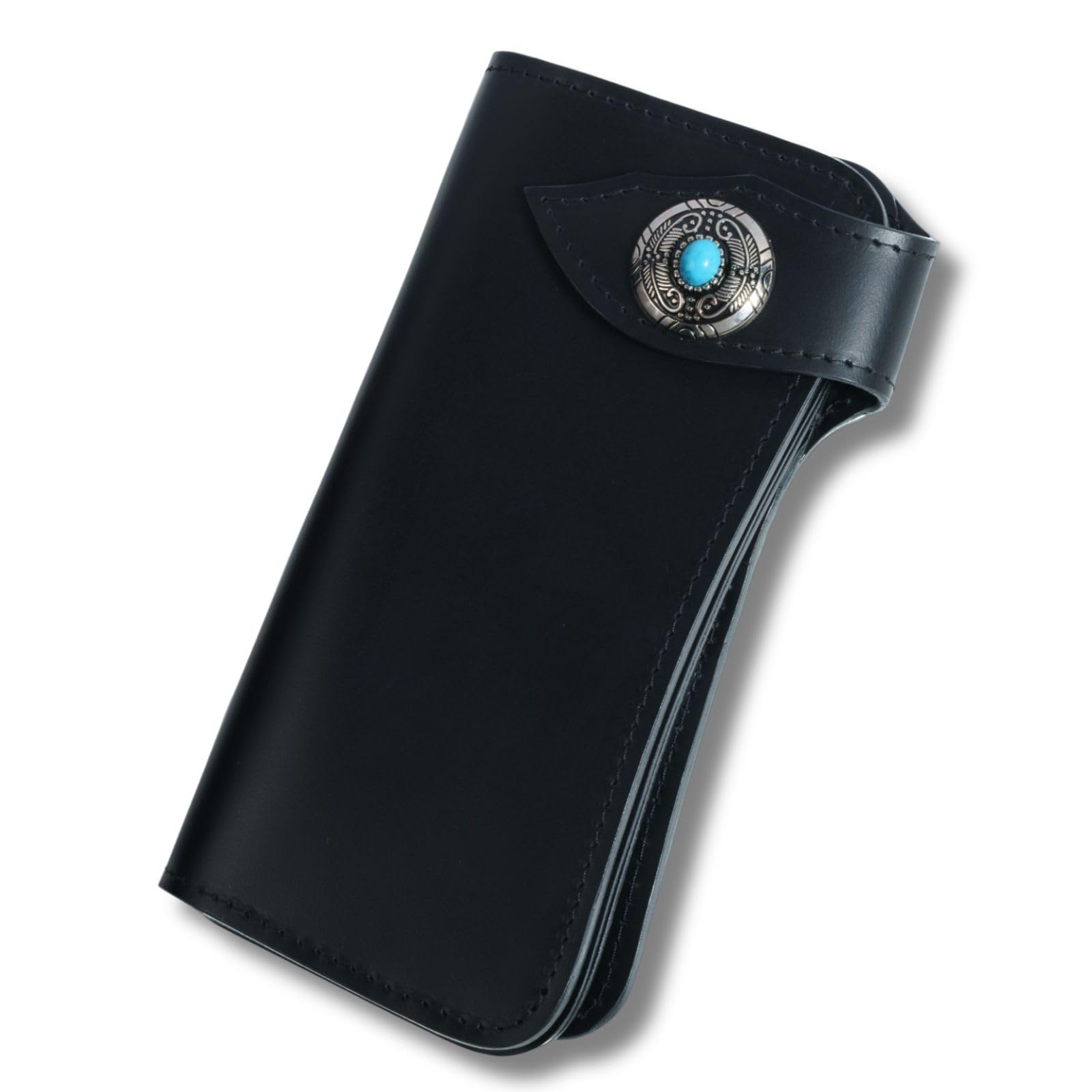 

ASIAN ZACCA Men s Biker Wallet, Long Wallet, Rider s Wallet, Leather Wallet, Bifold Wallet, Genuine Leather, Natural Leather, Cowhide Leather, Men s