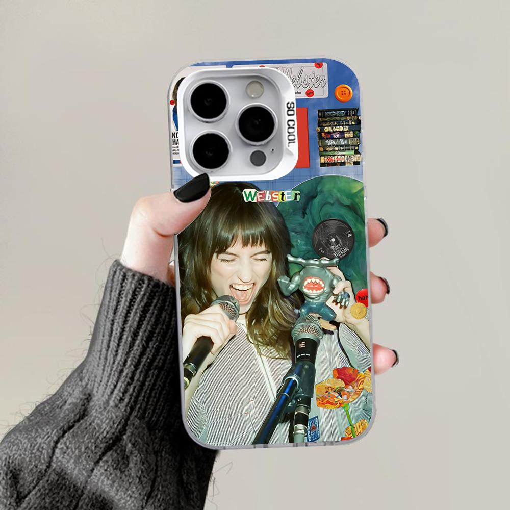 Faye W-Webster Singer Phone Case For iPhone 16,15,14,13,12,11,Pro,Max,Plus,Mini,XS,SE Anti Fall Gray White Matte Hard Bumper
